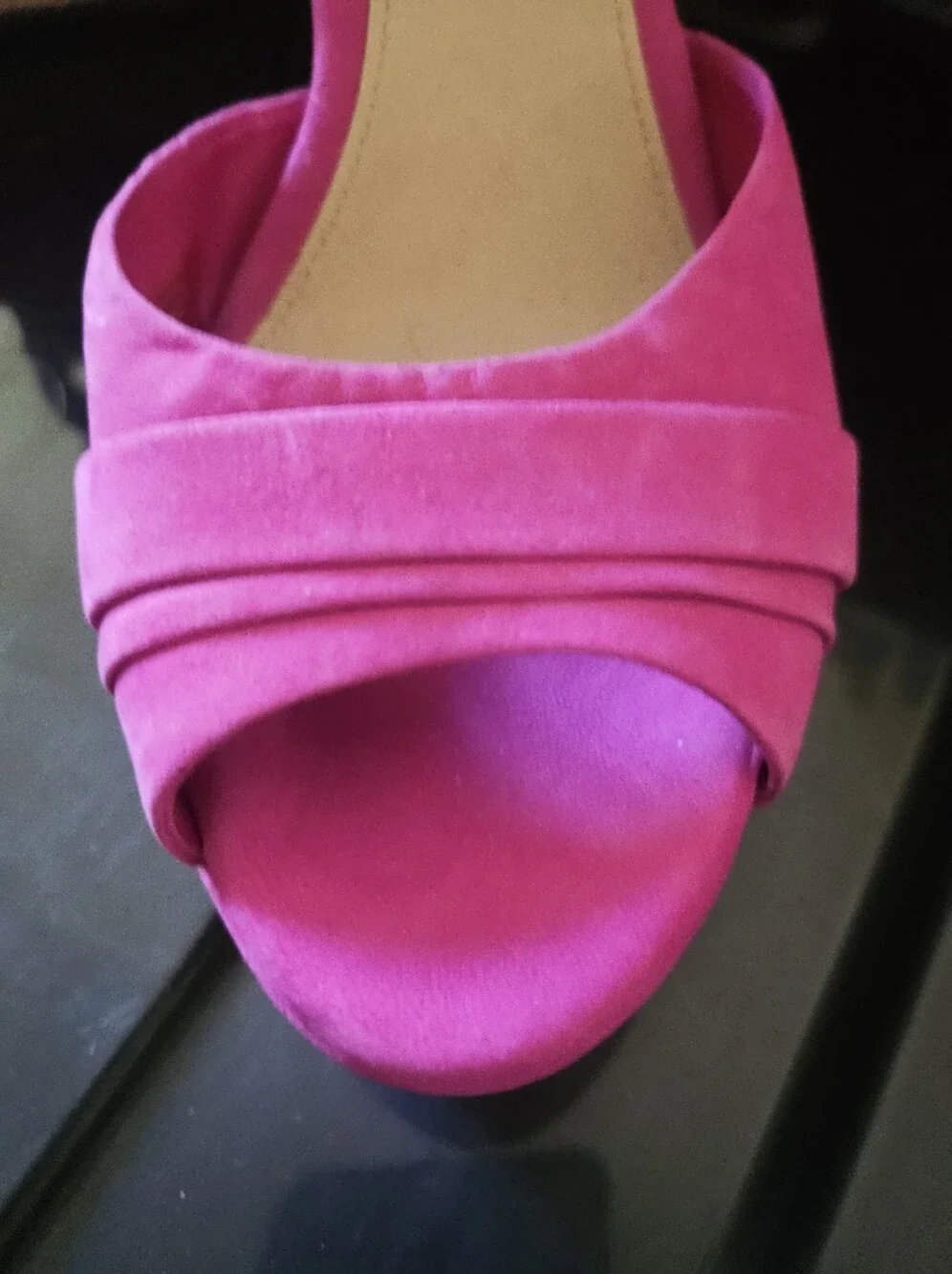Ugg Pink Espadrille Wedge Sandals with Ankle Tie Size 8
